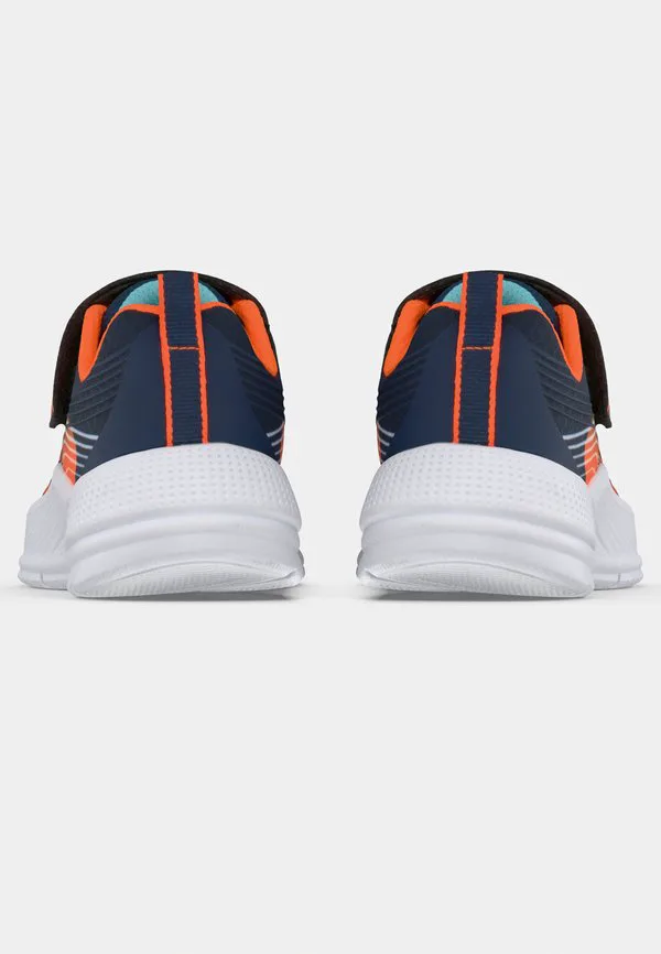 Низкие кроссовки microspec advance Skechers, Navy/Orange/Charcoal — фото 4