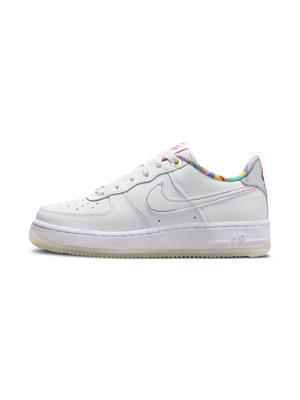 

Кроссовки Air Force 1 Low LV8 White Playful Print Nike Kids, белый