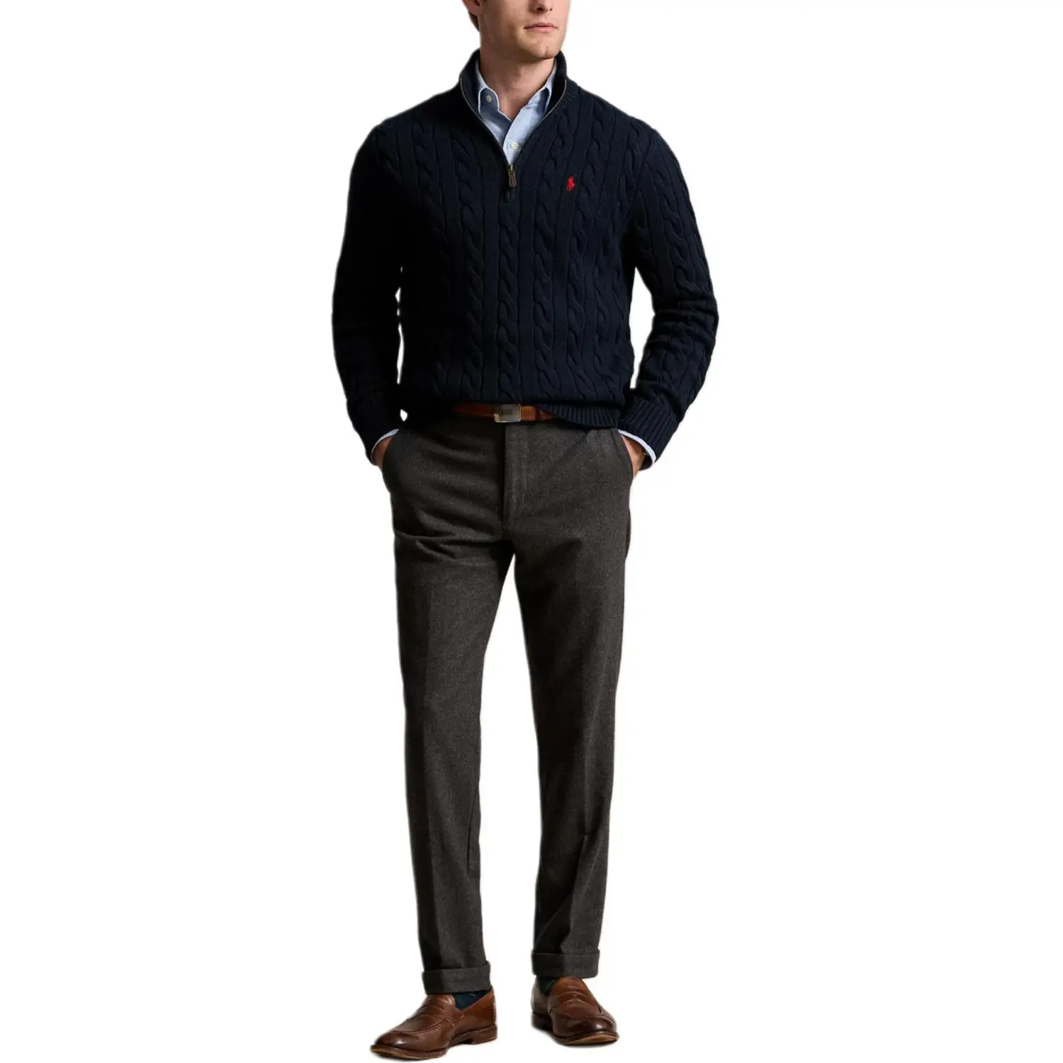 Мужская трикотажная одежда FW25 Polo Ralph Lauren, marine синий — фото 4