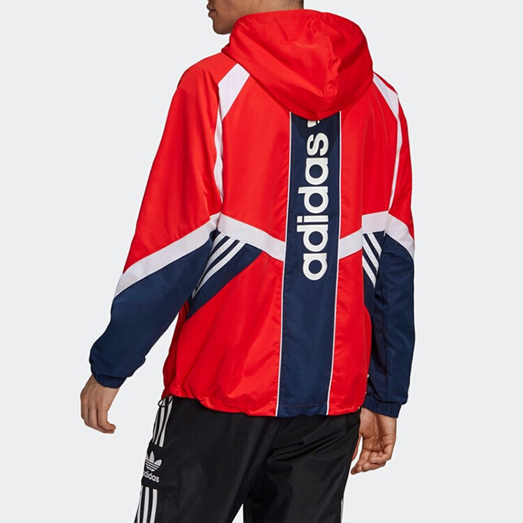Куртка мужская красная Adidas Originals, красный — фото 4