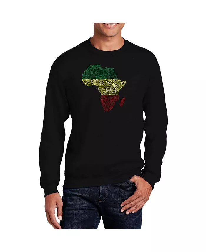 

Мужской худи Word Art Countries In Africa LA Pop Art, черный