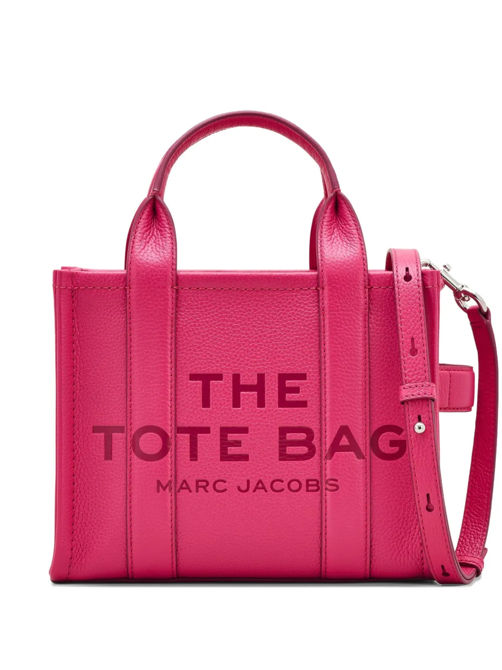 

Маленькая кожаная сумка-тоут MARC JACOBS, розовый