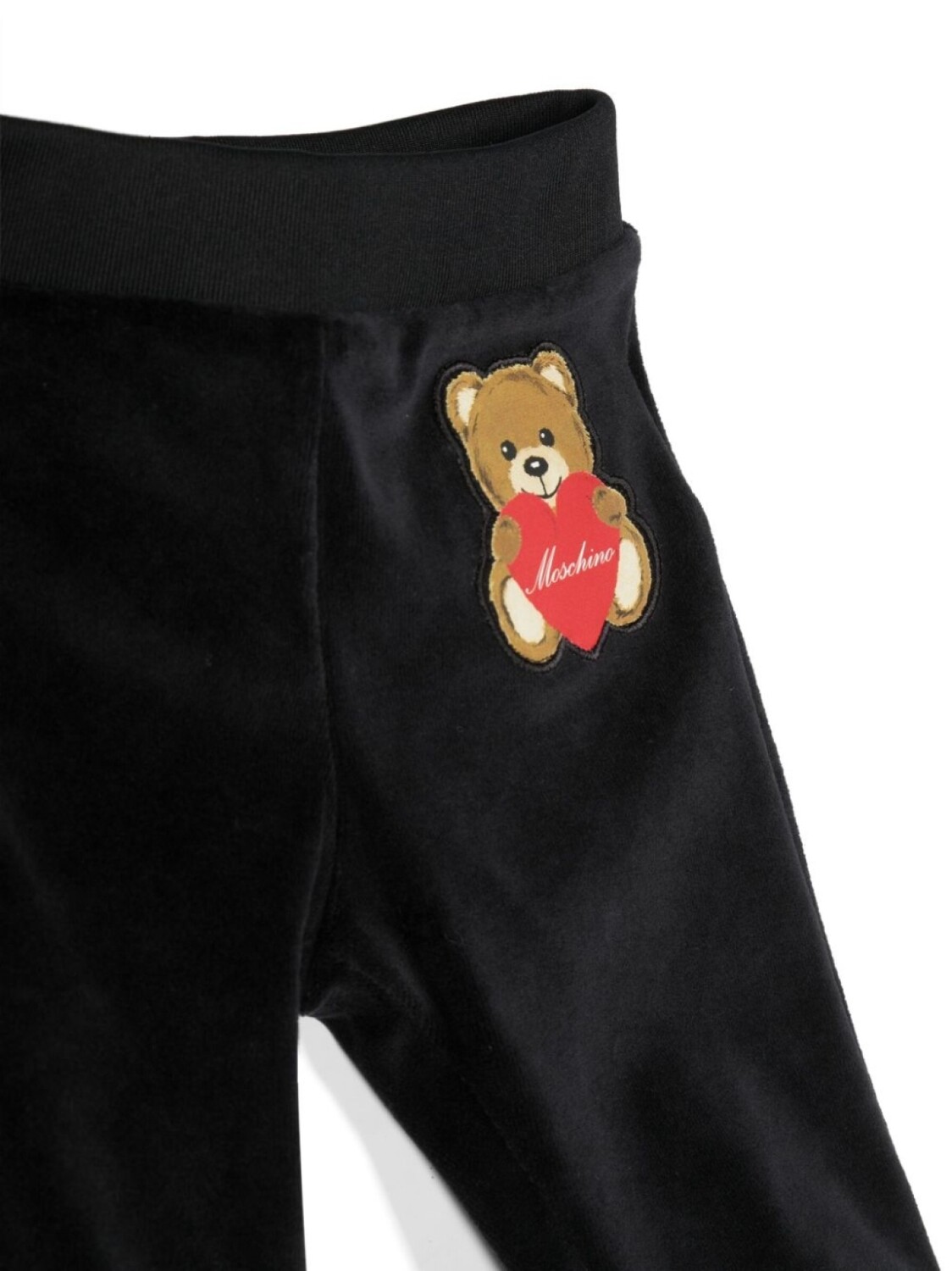 Moschino Kids спортивный костюм с нашивкой-логотипом, черный — фото 3