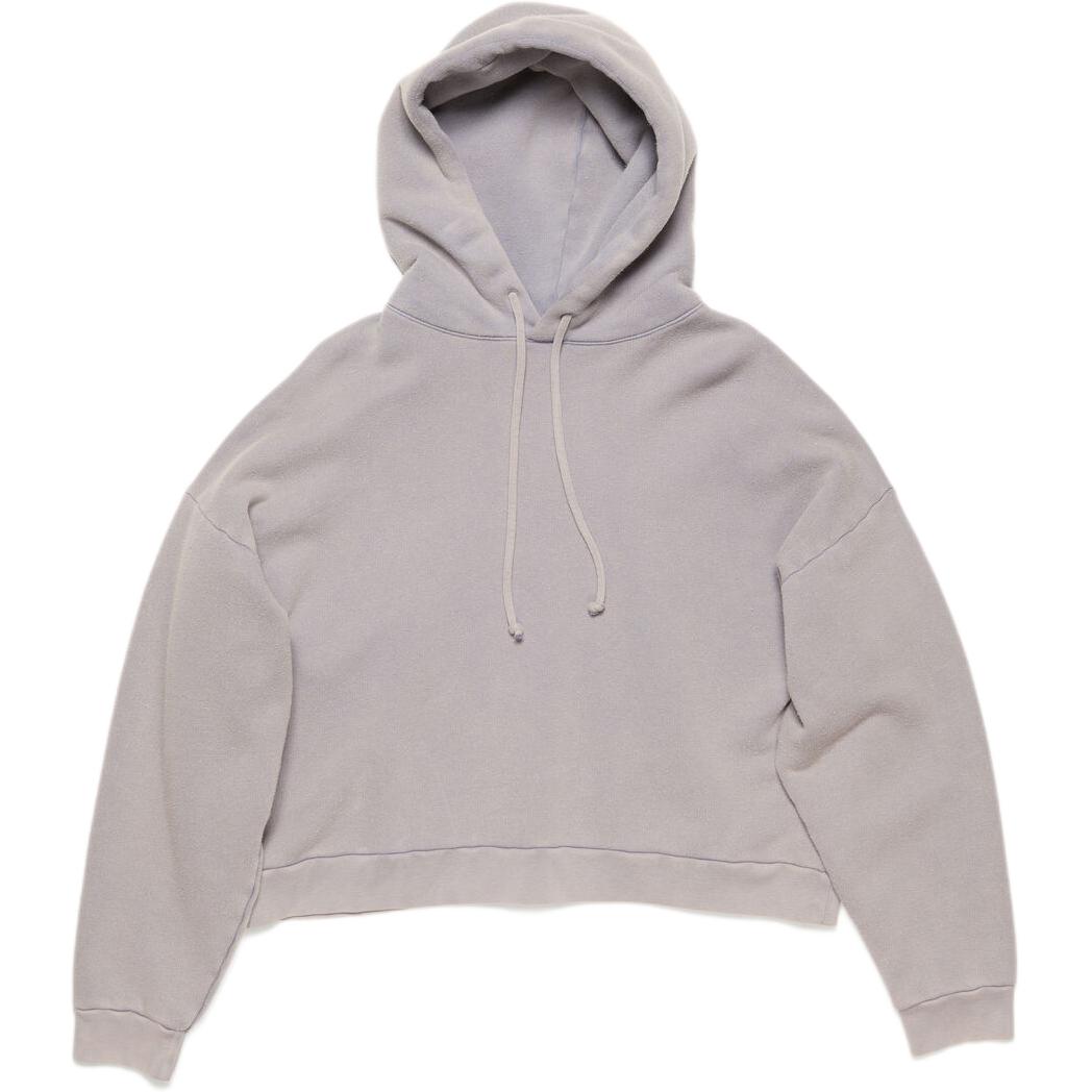 Логотип худи с детализированными шнурками Acne Studios, фиолетовый — фото 3