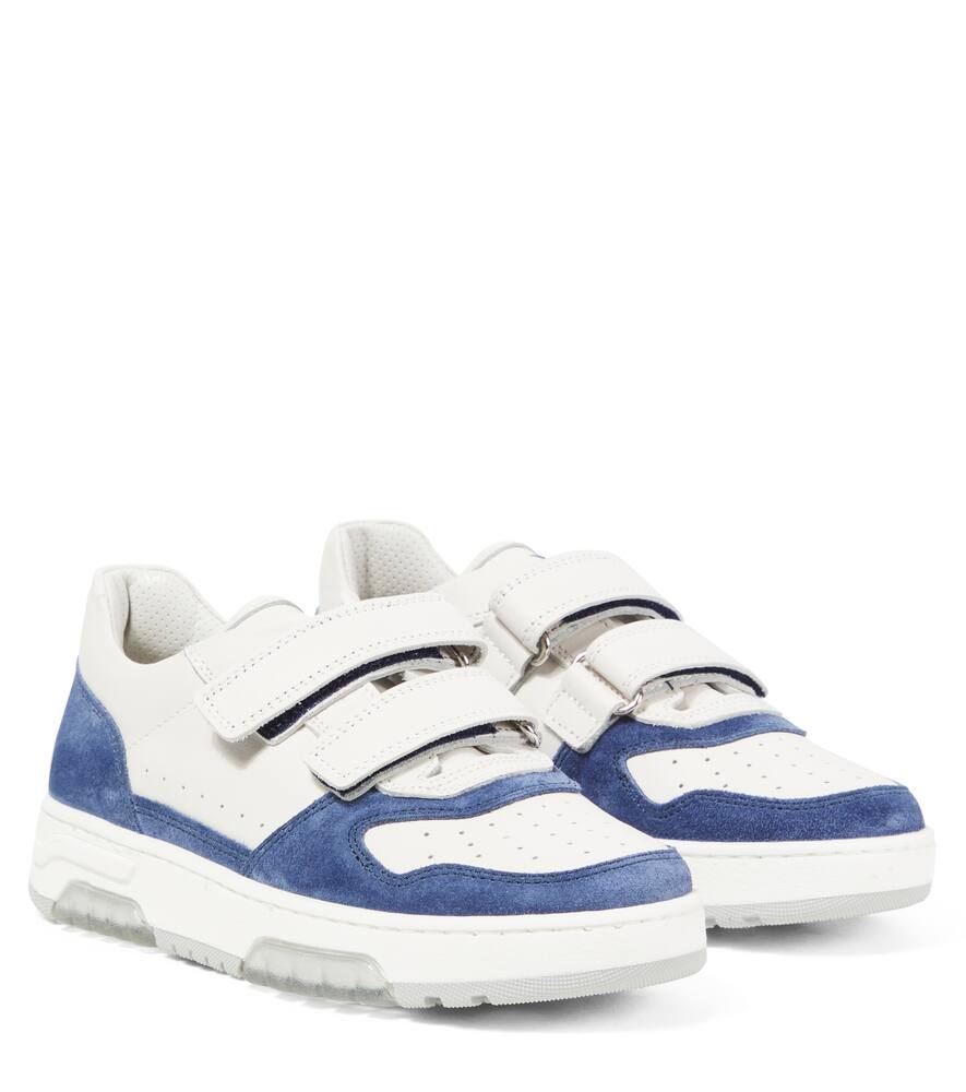 

Кроссовки из кожи с замшевой отделкой Brunello Cucinelli Kids, 2860+6280