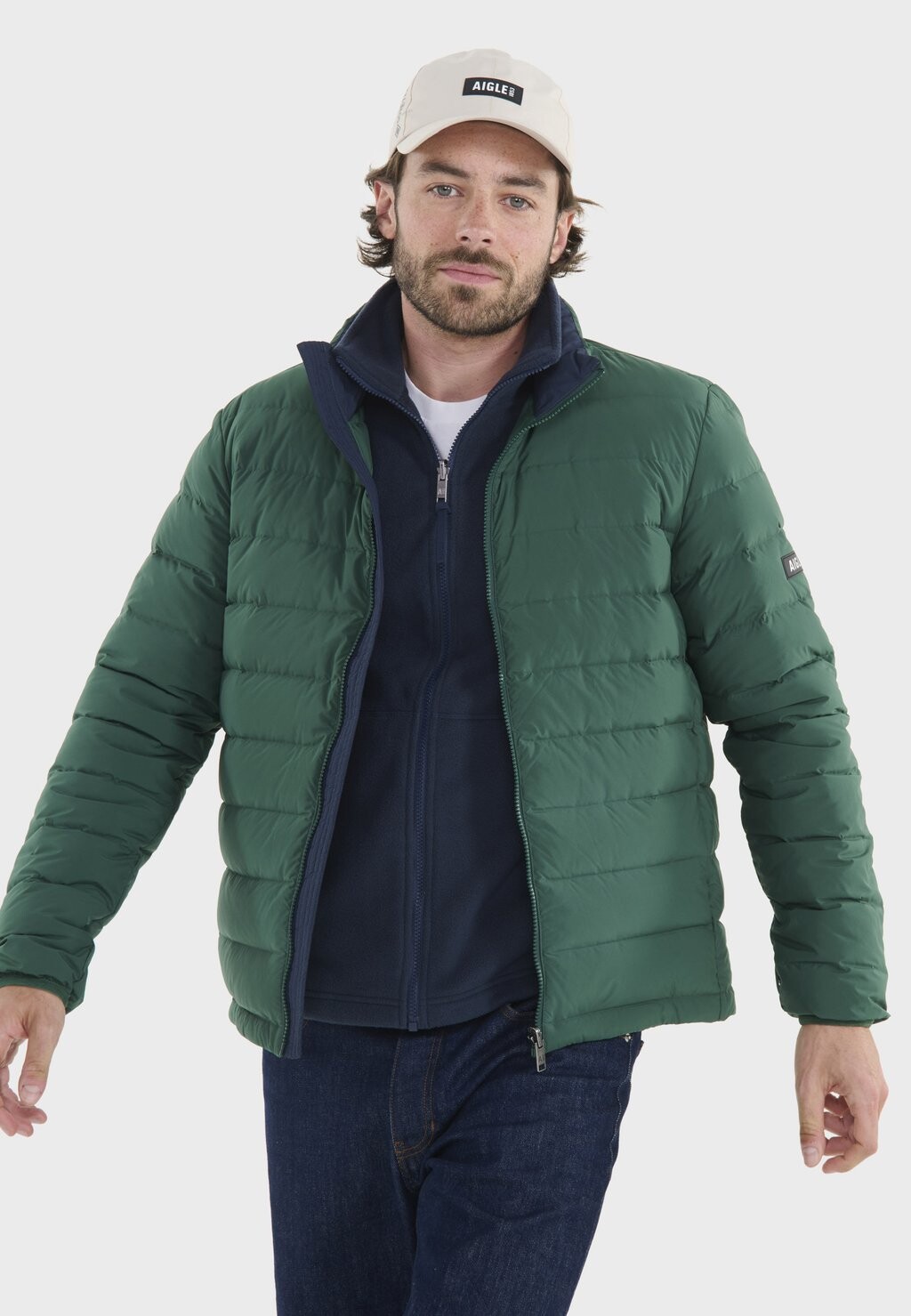 

Пуховик Aigle, зеленый
