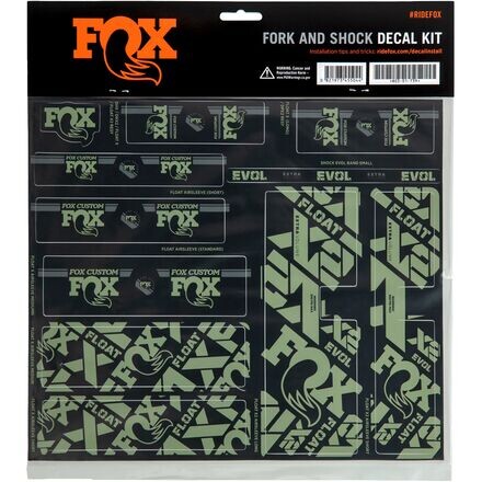 

Комплект наклеек на вилку и амортизатор FOX Racing Shox, цвет Pistachio