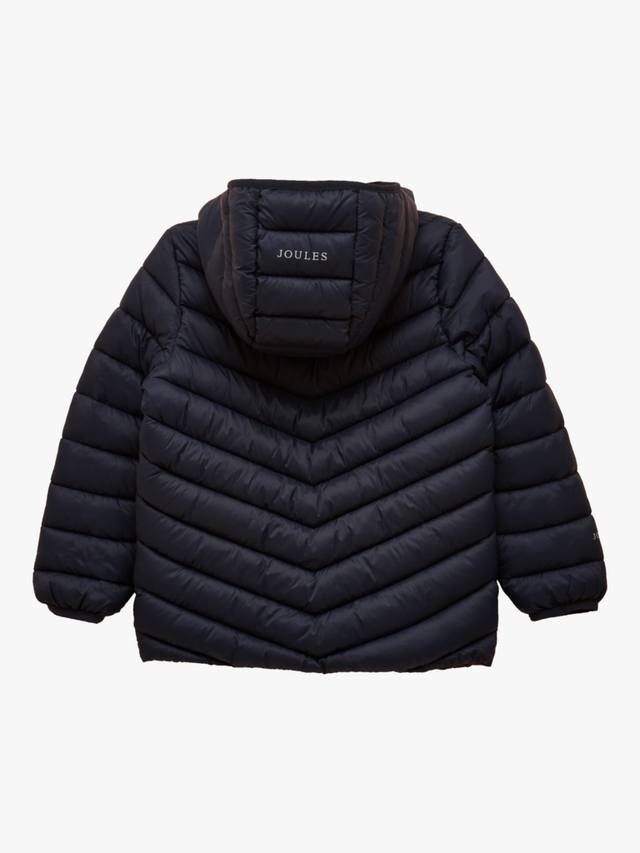 Детское утепленное пальто Carin с капюшоном в цвете navy Joules, Navy — фото 2