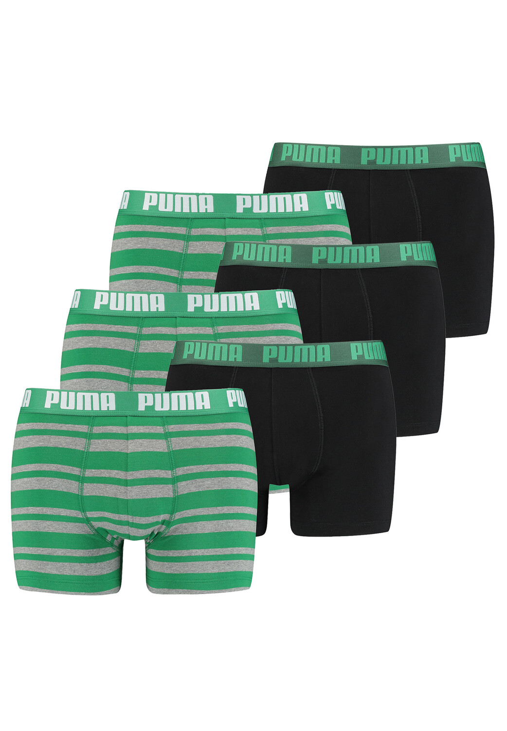 

Боксеры Puma Boxershorts HERITAGE STRIPE BOXER 6 шт, цвет 327 - green