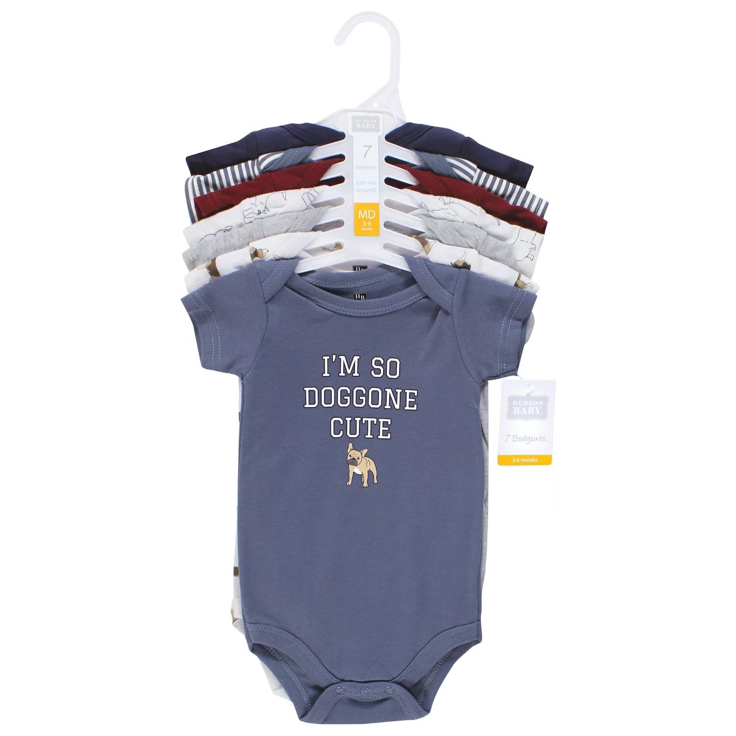 Хлопковые боди Hudson Baby Infant Boy, для мальчиков и собак Hudson Baby