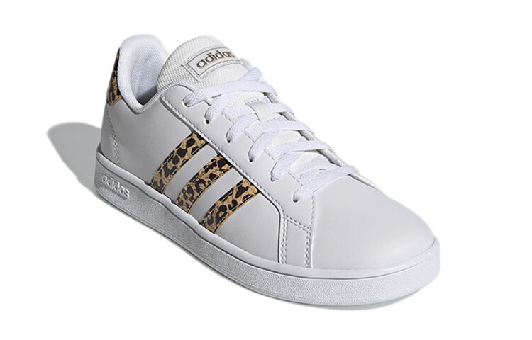 GRAND COURT Kids Скейтбординг Кроссовки Детские Низкие Белые Adidas Neo — фото 3
