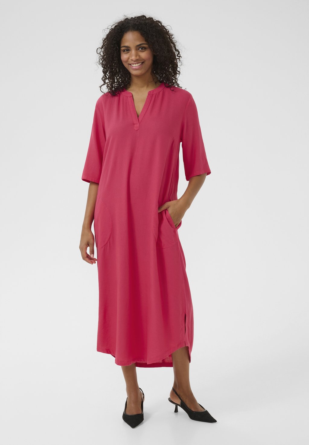 

Повседневное платье KAMILIA KAFTAN Kaffe, красный