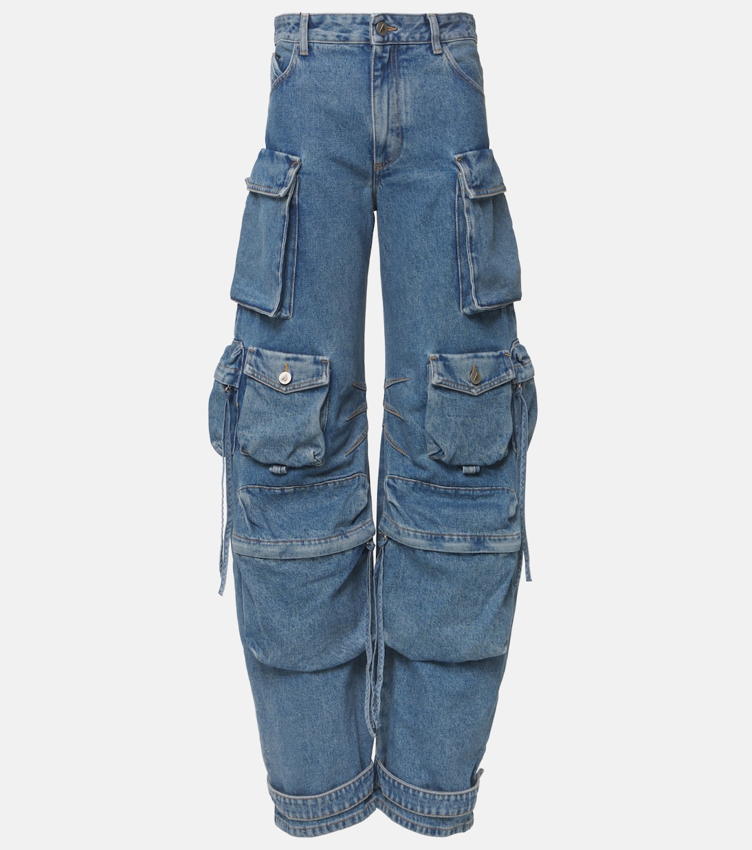 

Джинсы-карго Fern The Attico, Light Blue Denim