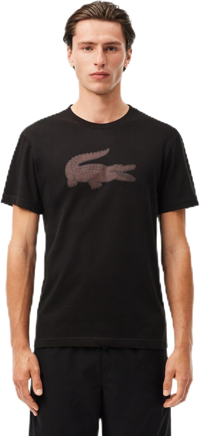 

Мужская спортивная футболка Lacoste Ultra Dry XXL с логотипом, Black/Expresso, Черный, Мужская спортивная футболка Lacoste Ultra Dry XXL с логотипом, Black/Expresso