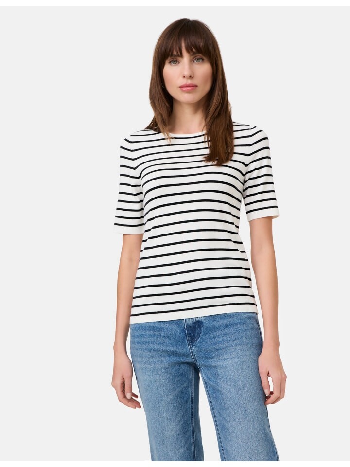 

Пуловер TAIFUN Pullover 3/4 Arm Rundhals, цвет Offwhite Ringel