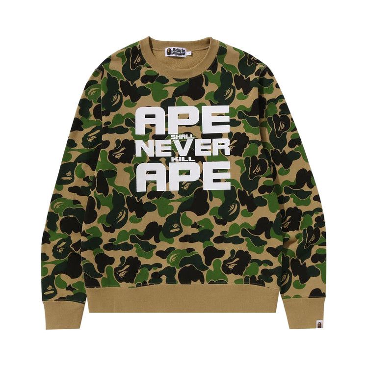 

Свитер BAPE ABC Camo Asnka Crewneck, Green