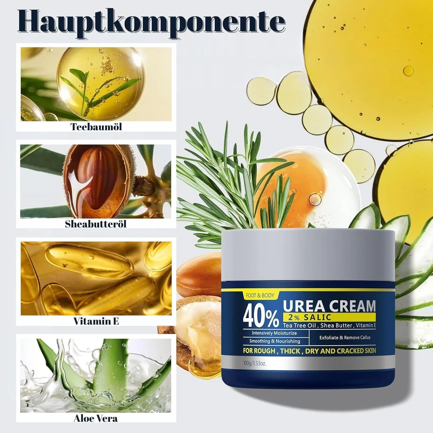 Крем с мочевиной 40% и салициловой кислотой для ног и тела, 100 г Clawrex — фото 4