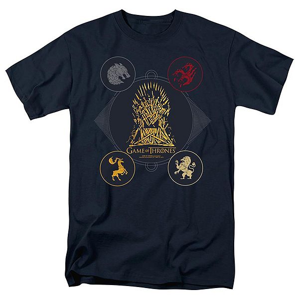 

Футболка с принтом Game of thrones 4 houses 4 the throne Licensed Character