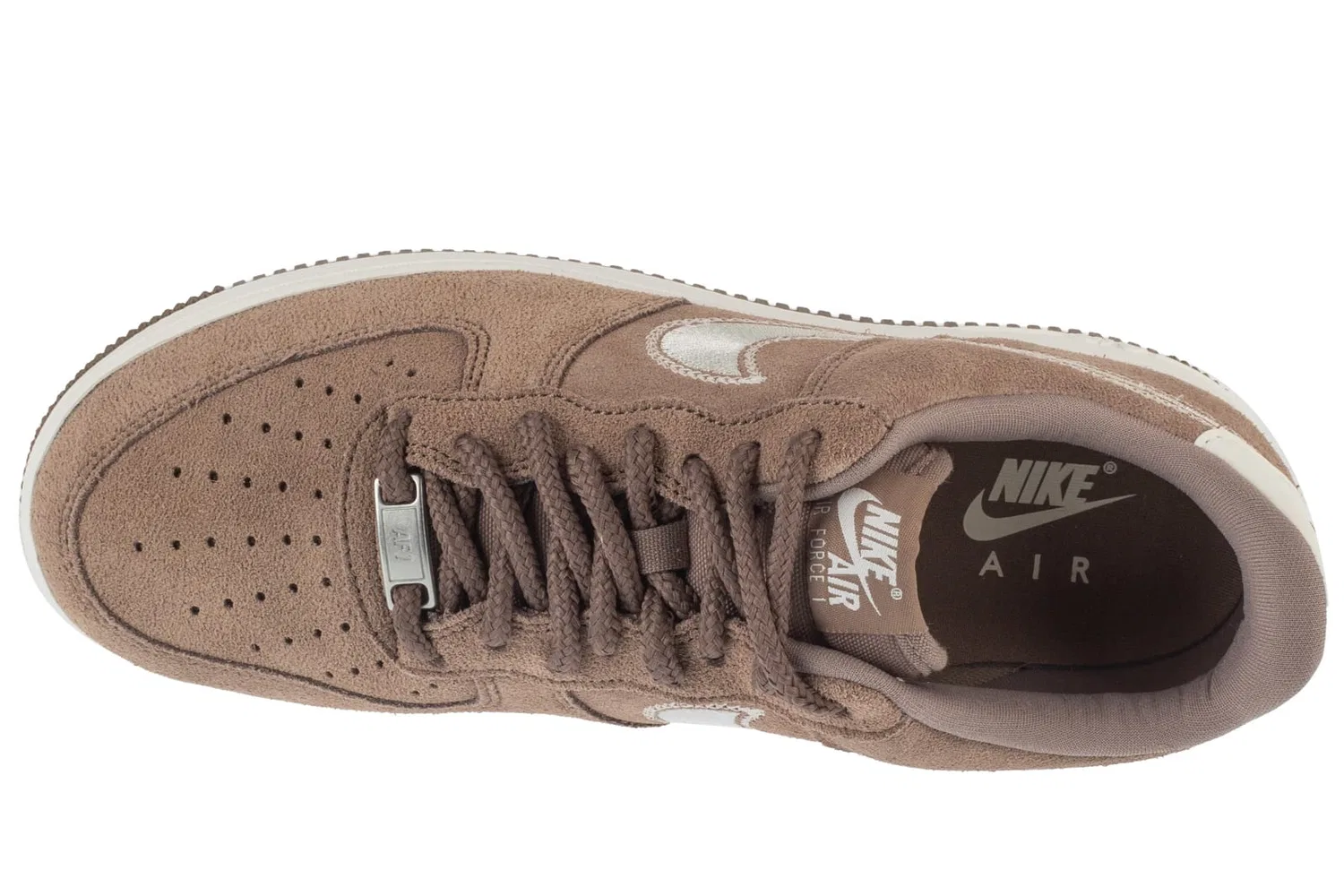 Кроссовки низкие, замша, Nike, коричневый — фото 3