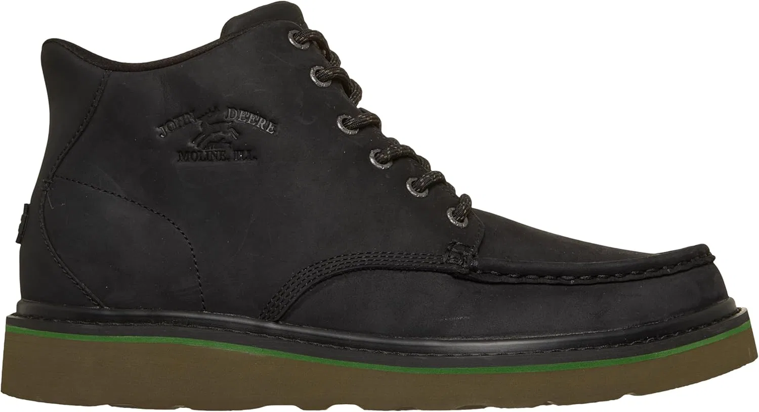 Мужские защитные туфли Skechers John Deere Brockman 2.0 Moc Toe на шнуровке, Black — фото 3
