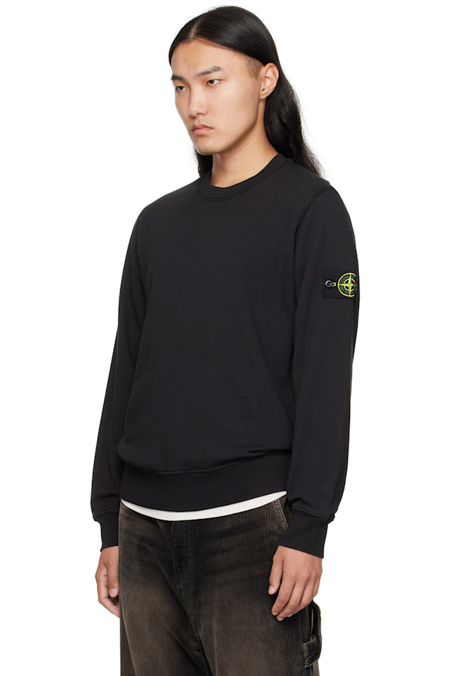 6100060 толстовка из органического хлопка Stone Island, черный — фото 4