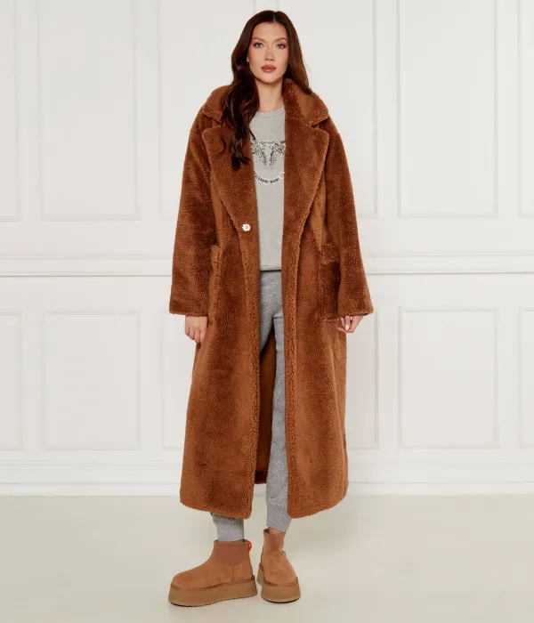 Классические кожаные зимние ботинки Mini Dipper Ugg, коричневый — фото 2
