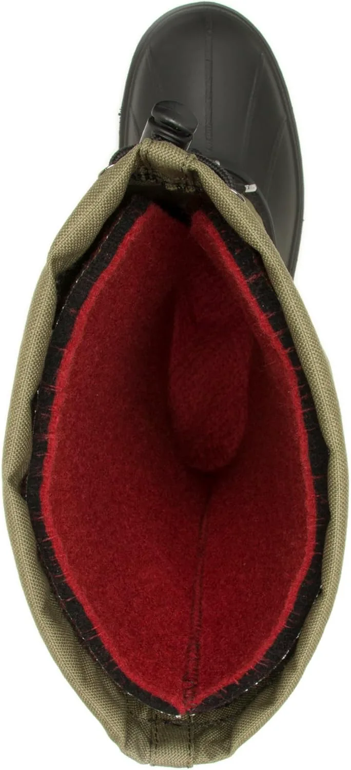 

Зимние ботинки Justin Lunar Tempo - герметичные швы для мужчин - утепленные зимние обувь - водонепроницаемые ботинки с переработанной подкладкой для мужчин - влагоотводящая подкладка - регулируемый снегозащитный воротник Kamik, темно-оливковый