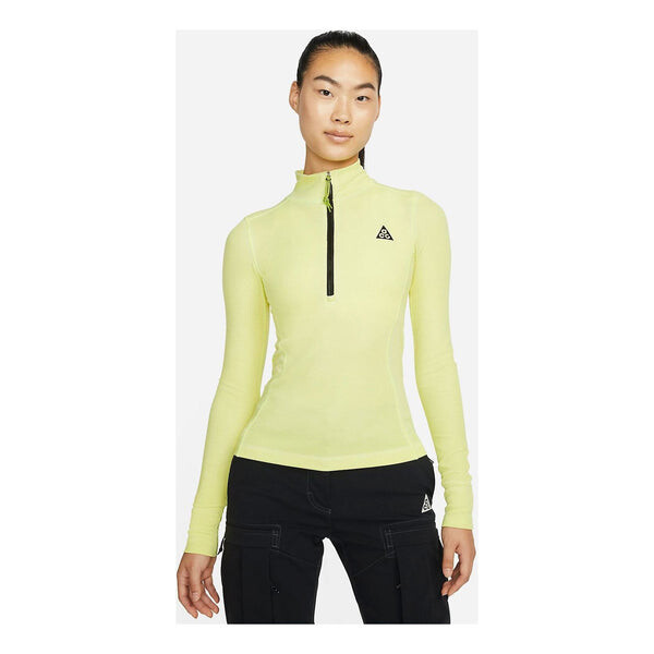 Топ acg длинный рукав базовый слой топ Nike, зеленый — фото 2