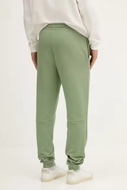 Спортивные штаны из хлопка Lacoste, зеленый — фото 3