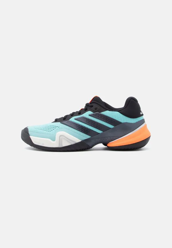 Теннисные кроссовки barricade 14 для игры на всех типах кортов Adidas Performance, Flash Aqua/Core Black/Lucid Orange