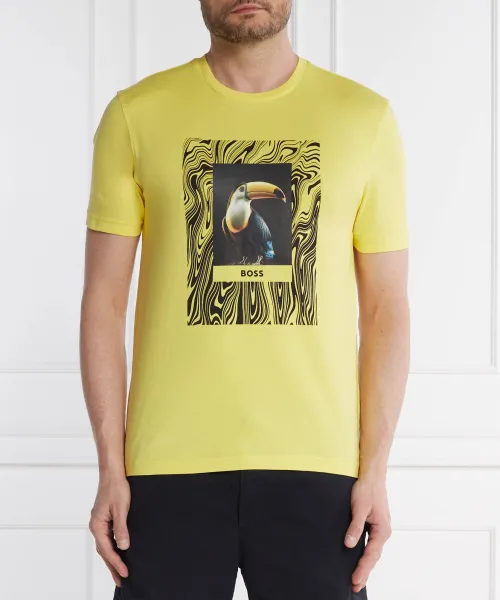 

Футболка с туканом Regular fit Boss Orange, желтый