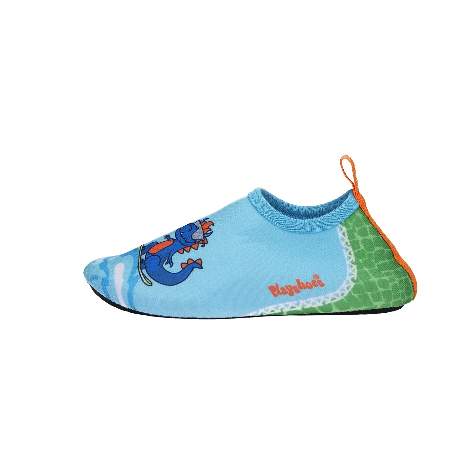 Босоножки динозавр, Playshoes, синий/зеленый — фото 2