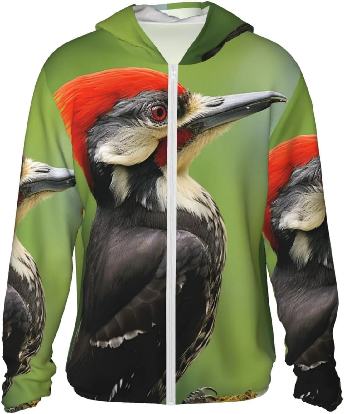

Куртка-толстовка с капюшоном для защиты от солнца Pileated Woodpecker Full Zip UPF 50+ HJBNW