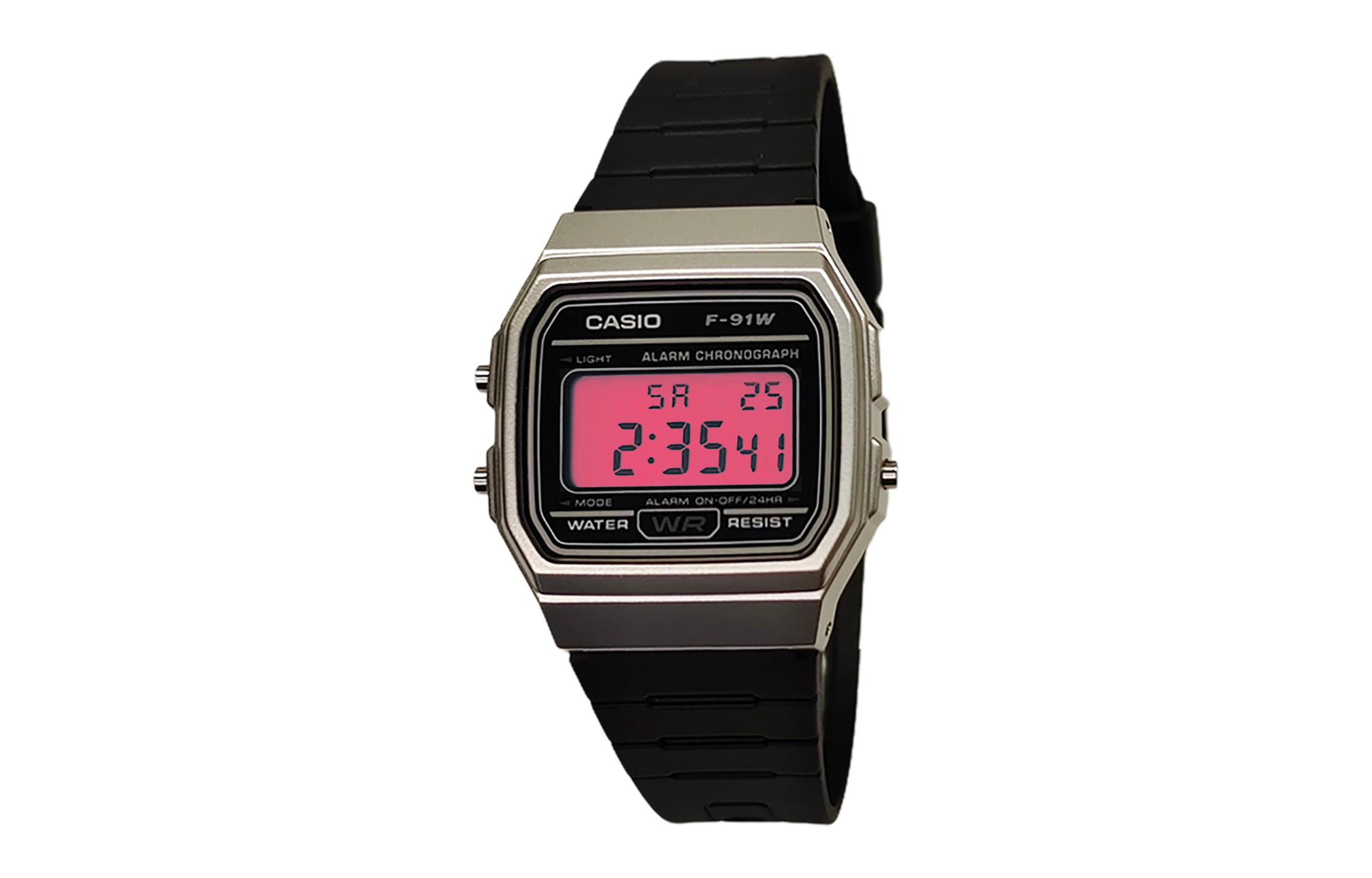 

CASIO Часы G Shock F91WM 7A, Black Dial with Pink Crystal Lens