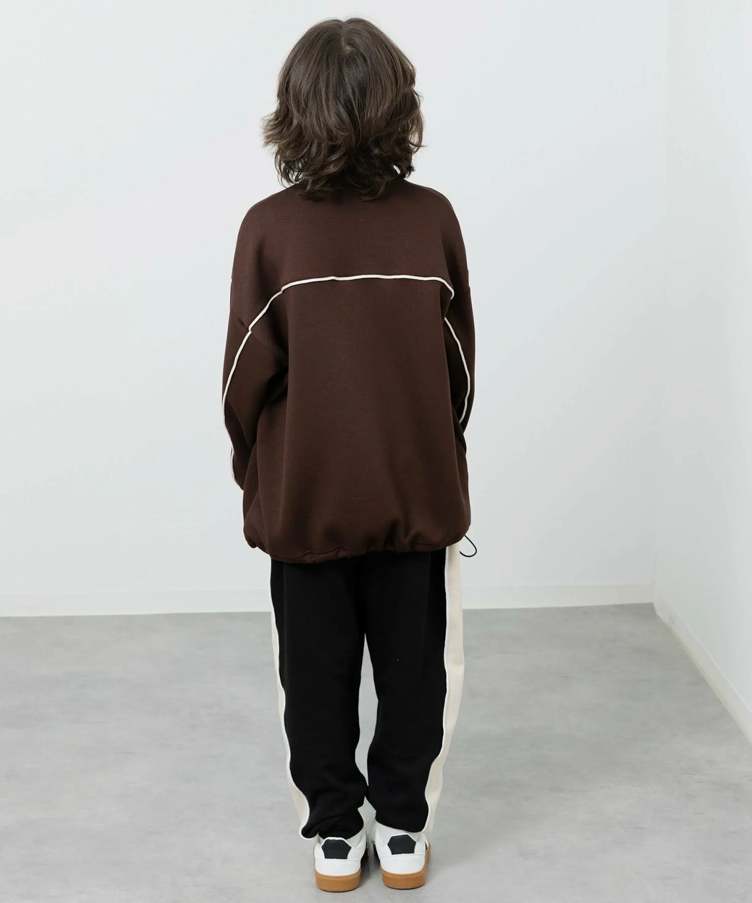Толстовка Dry Sweat с половинной молнией и кантом Chil2, brown — фото 3