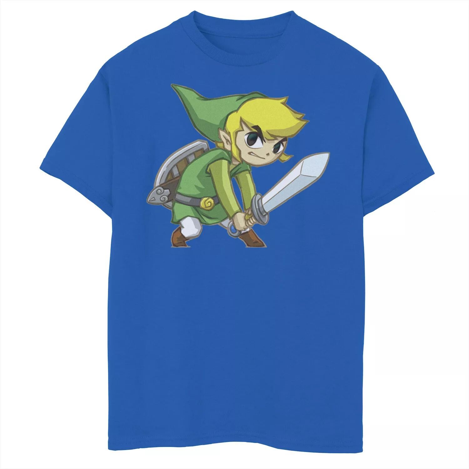 

Футболка с графическим рисунком Nintendo Zelda Spirit Tracks Link для мальчиков 8–20 лет Licensed Character