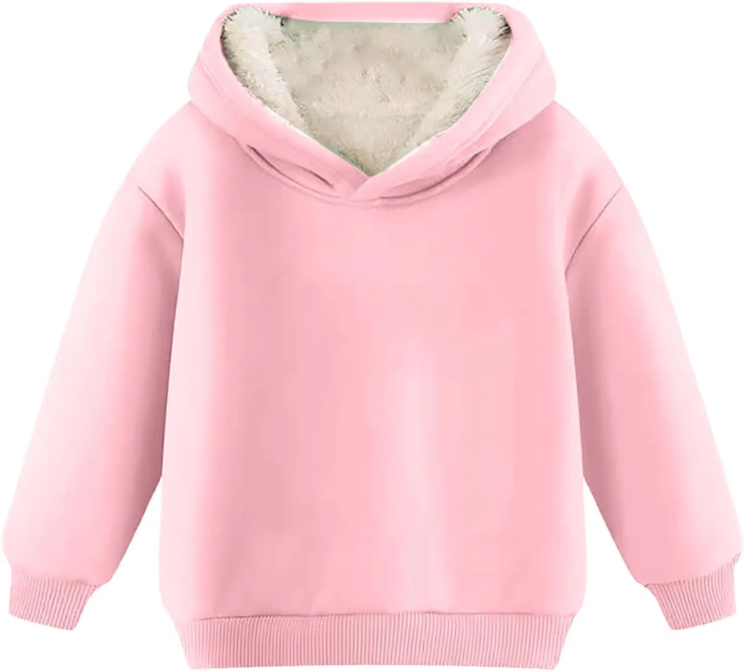Флисовая худи с капюшоном на молнии для мальчиков и девочек, Pink