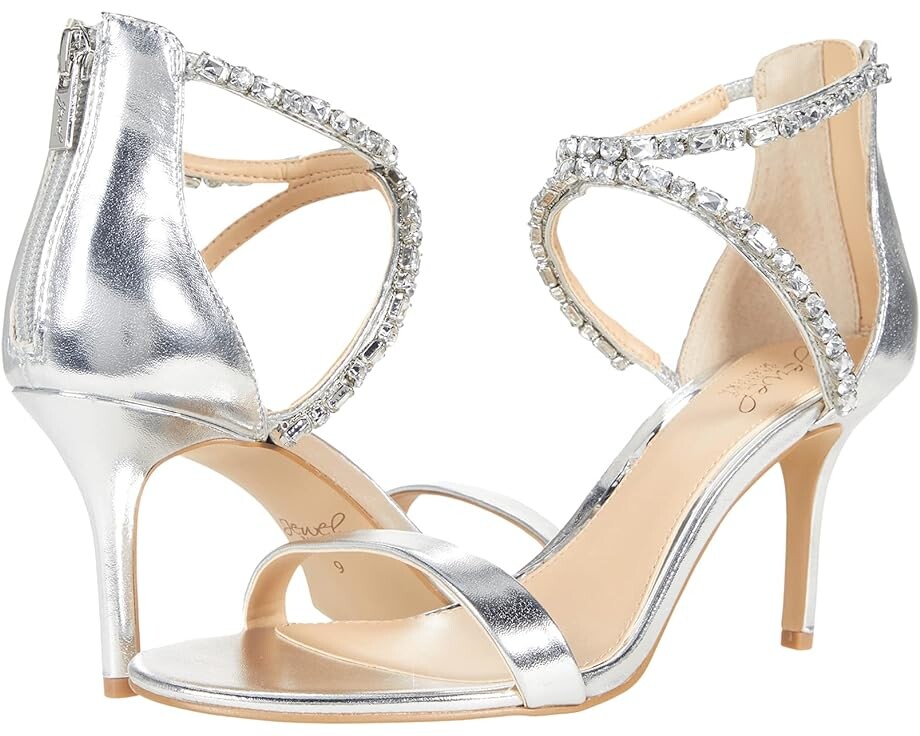 

Туфли Jewel Badgley Mischka Celine, серебряный