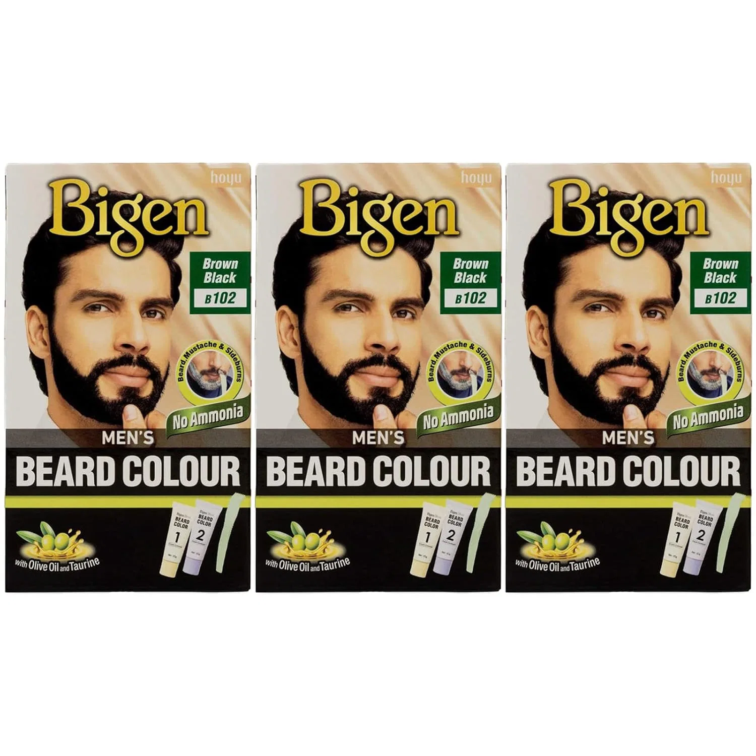 Мужская краска для бороды «Men's Beard Colour» от Bigen Bigen, Brown