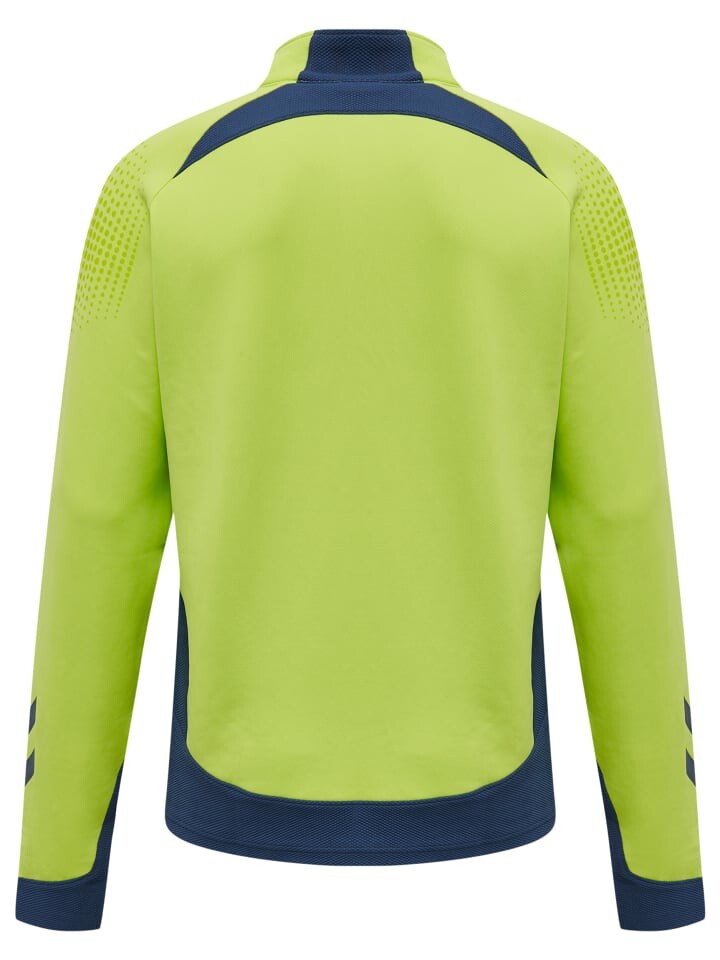 Толстовка Hummel Halbreißverschluss Sweatshirt Hmllead Fußball Kinder, цвет LIME PUNCH — фото 2