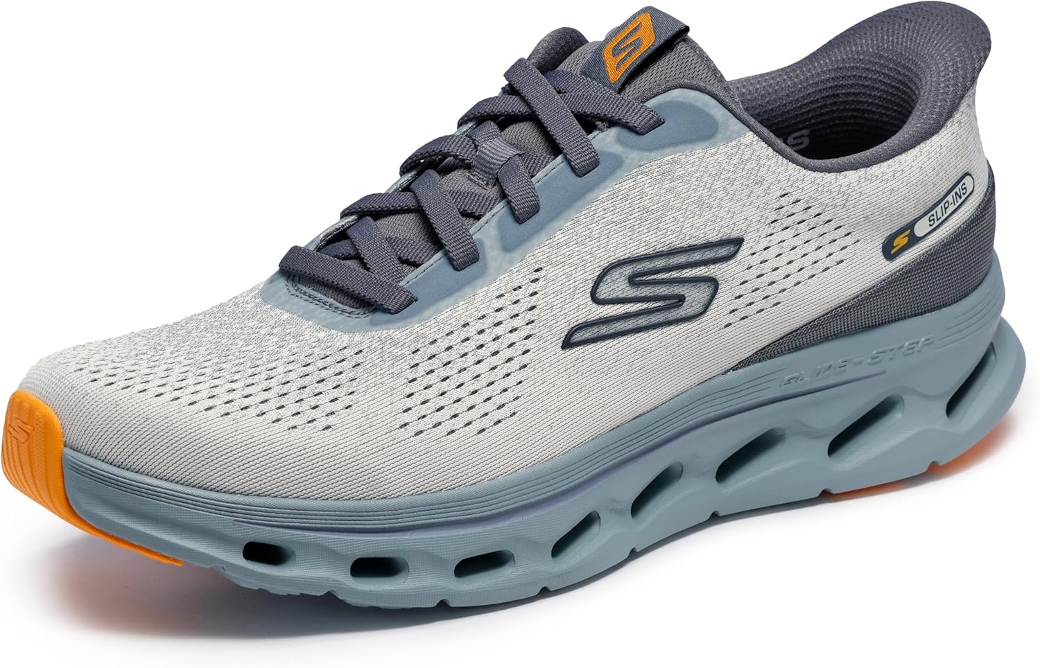 Мужские кроссовки Skechers Go Walk Glide Step 2.0 Maser, без застежек, шалфейный — фото 4