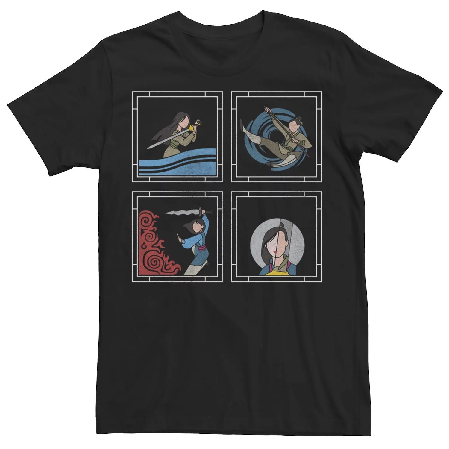 

Мужская футболка Disney Mulan Mulan Make A Man Box Up с геометрическим рисунком Licensed Character