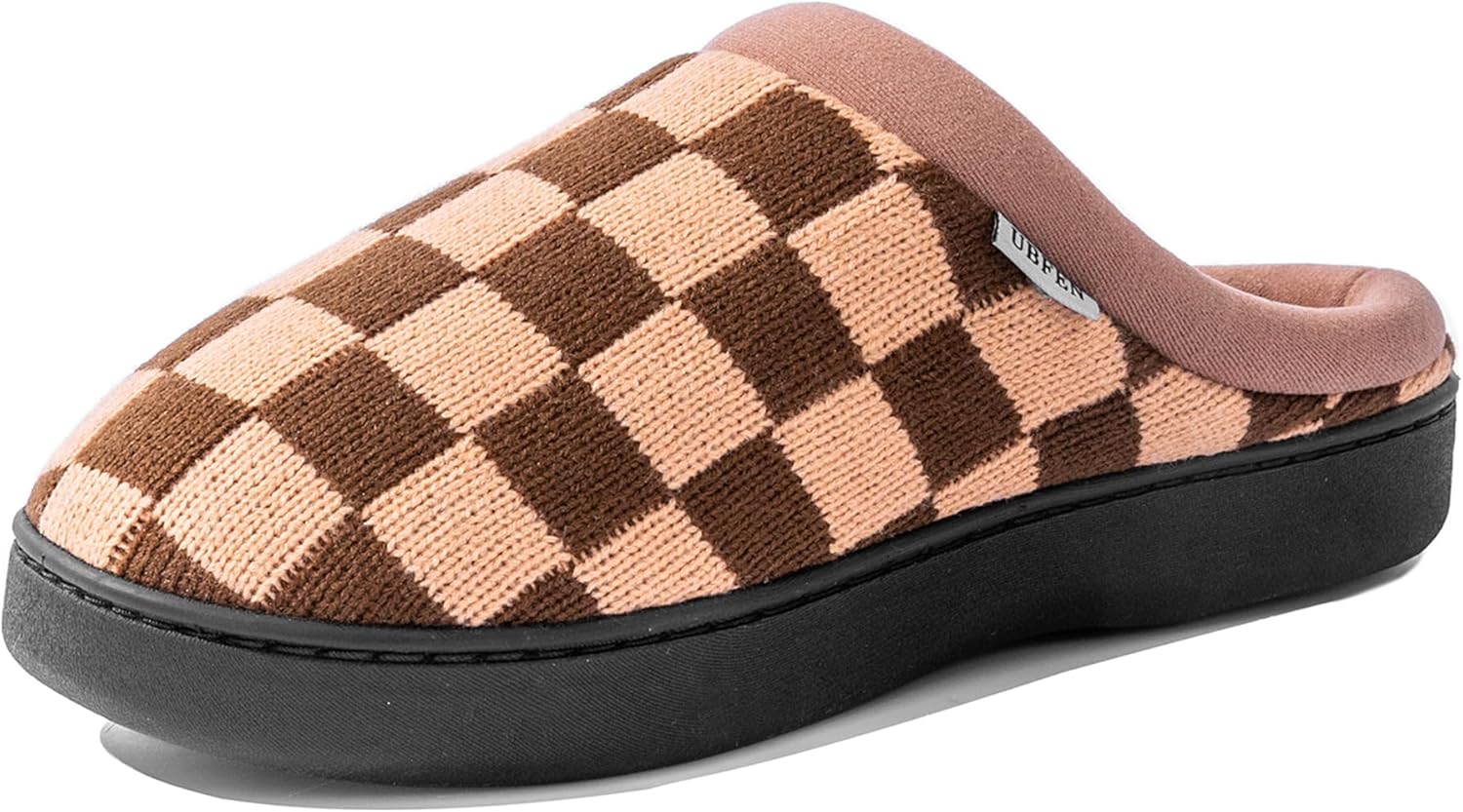 

Мужские тапочки UBFEN для дома и спальни с мемори-пенной стелькой, легкие, без застежек, подходят для улицы, коричневый