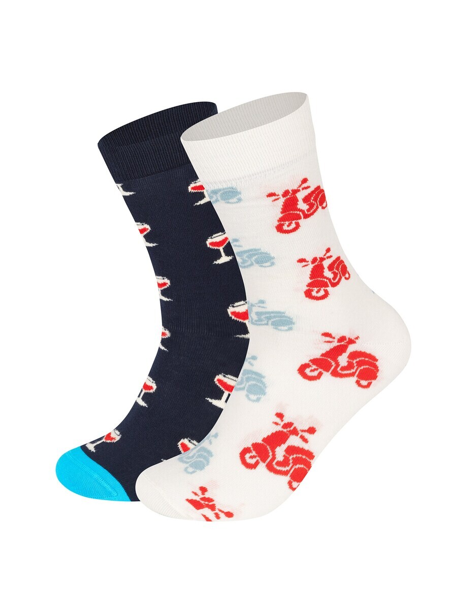 

Носки Happy Socks Socks Scooter and Wine, цвет navy/smoke blue/white