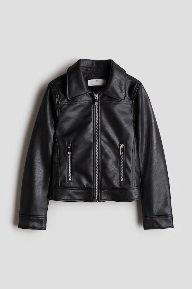 

Байкерская куртка H&M, черный