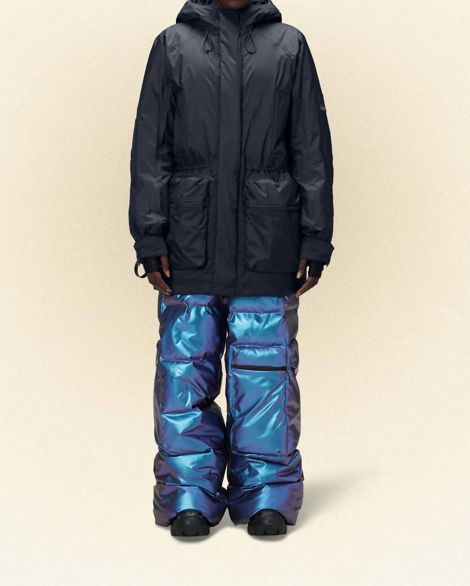 

Зимнее пальто Vardo Parka Unisex в темно-синем цвете Rains