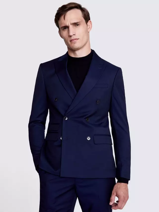 

Куртка Moss Slim Fit Double Breast Suit, синий