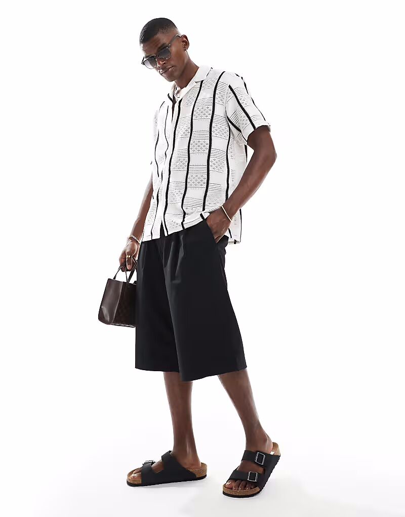 

Шорты Jack & Jones со складками черного цвета