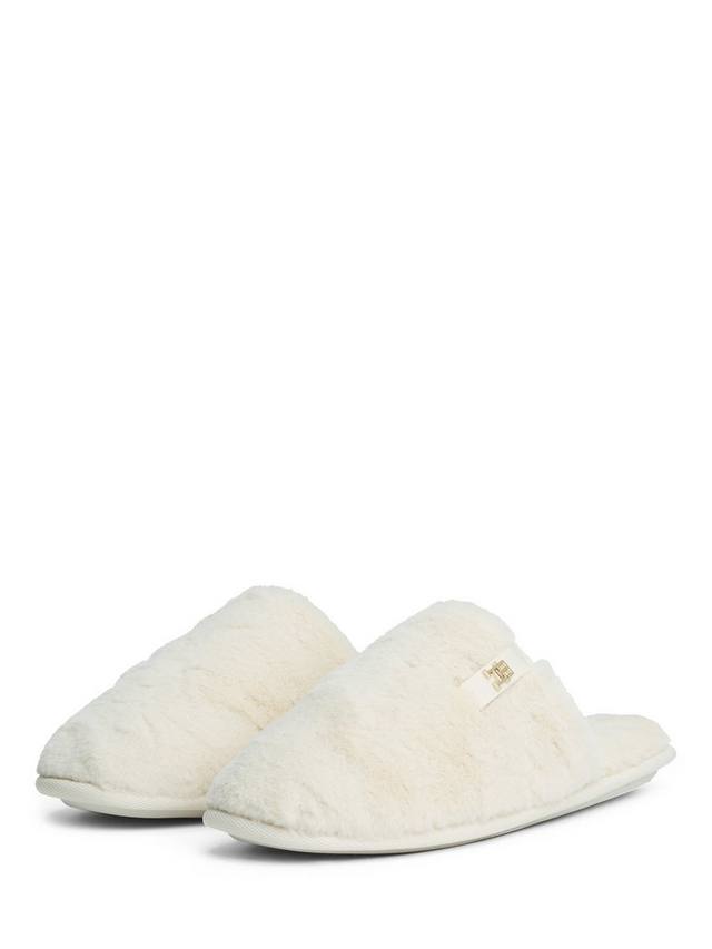 TH Monogram тапочки из искусственного меха Tommy Hilfiger, Ancient White — фото 2