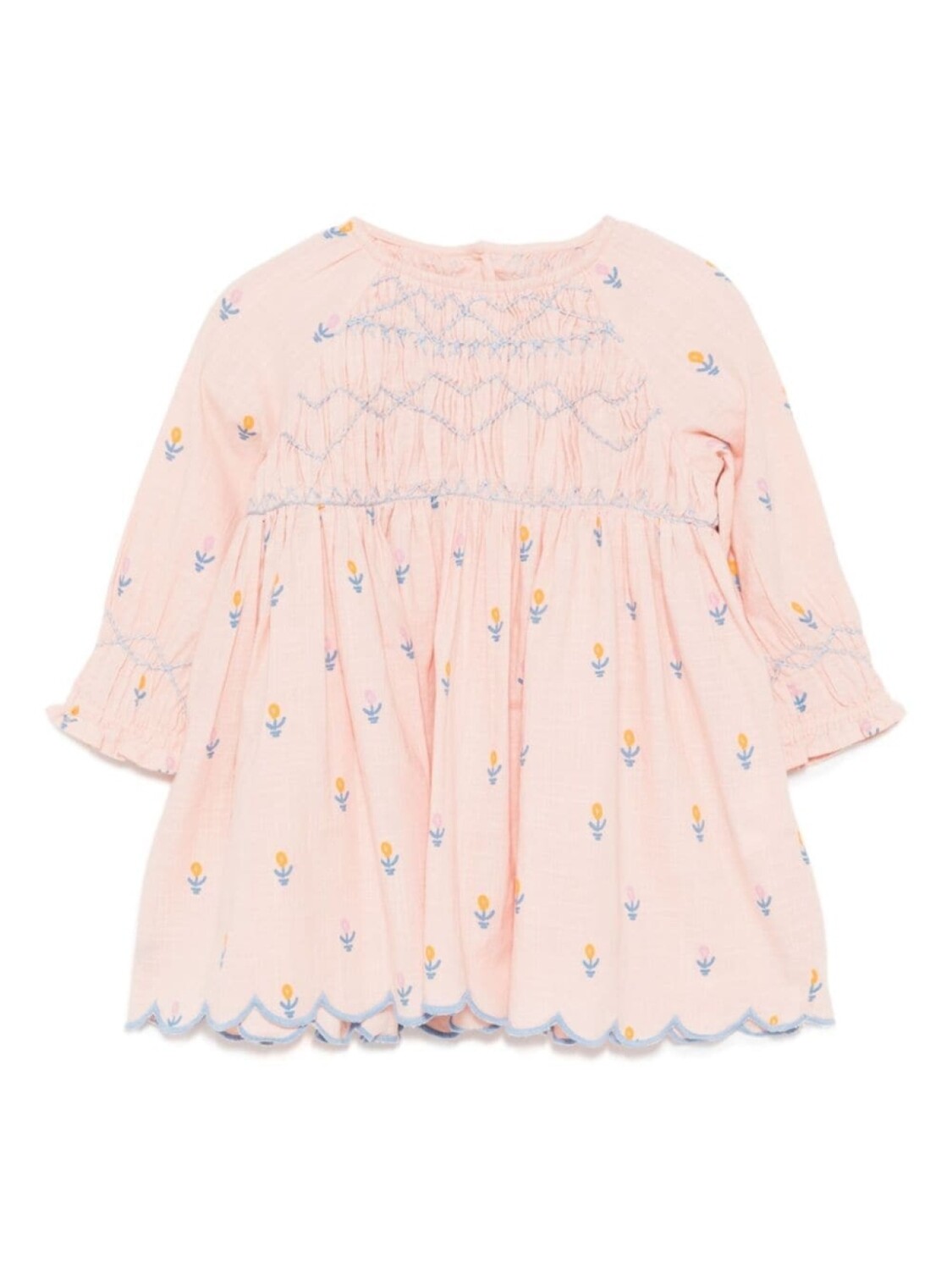 

Расклешенное платье из джерси с принтом Stella McCartney Kids, розовый